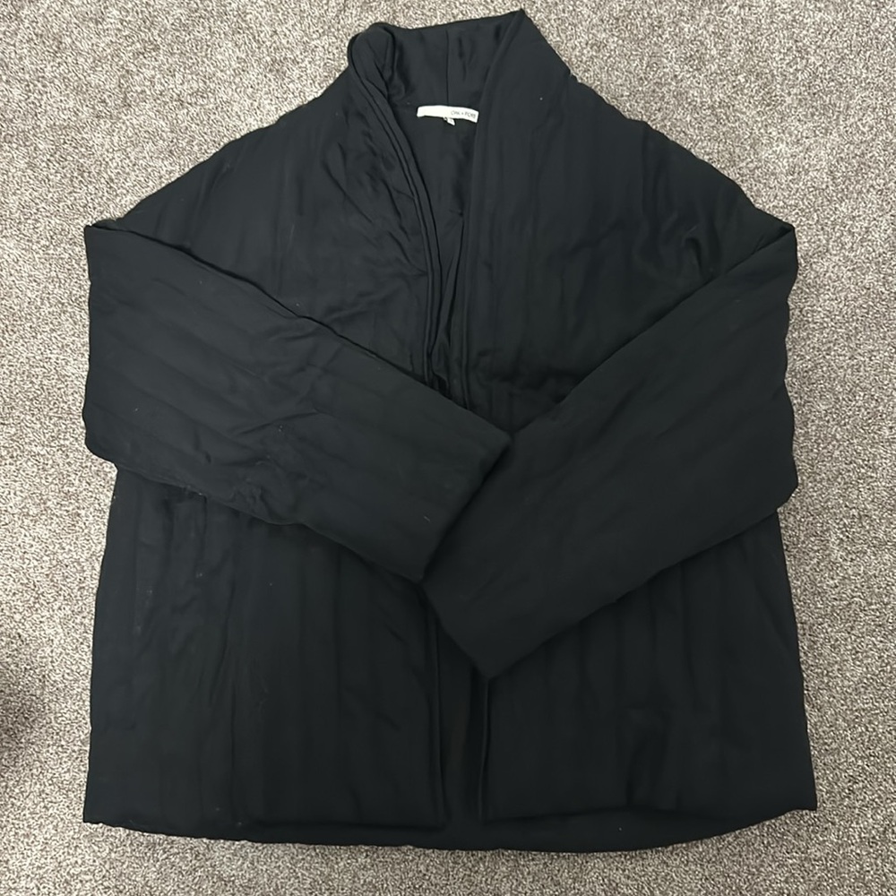 OAK + FORT Black Puffer Jacket Oversized Quilted Design - Picture 6 of 9